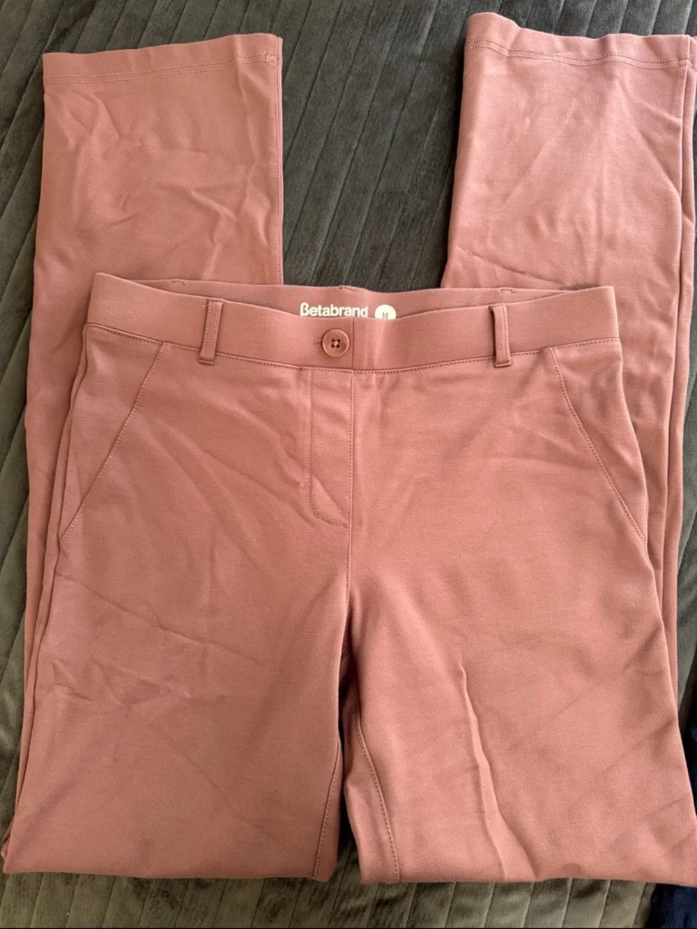 Betabrand Stretch Pants in Dusty Rose - Picture 4 of 4